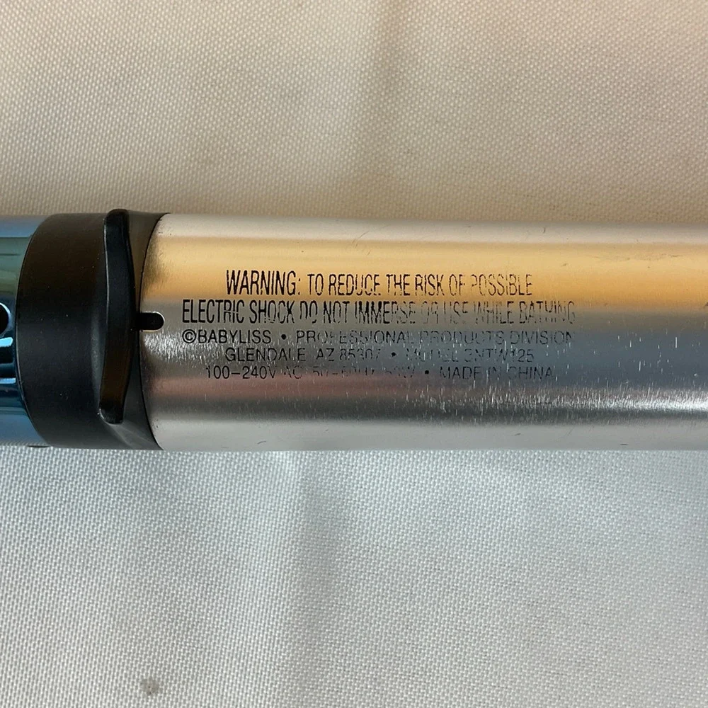 BaByliss PRO Nano Titanium Curling Wand, Blue/Silver